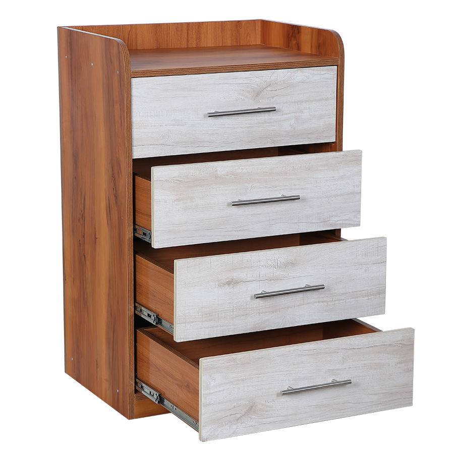 OakStack Chest of drawer  (Natural Teak & Russian White)