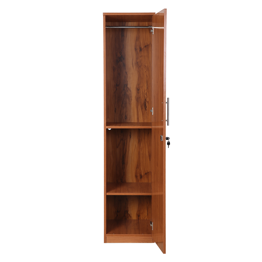 Velora 1 Door Wardrobe (Light Walnut)-2