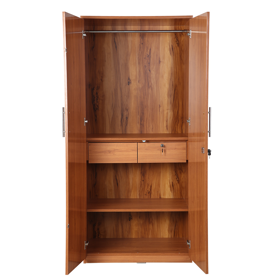 Velora 2 Door Wardrobe (Light Walnut)-2