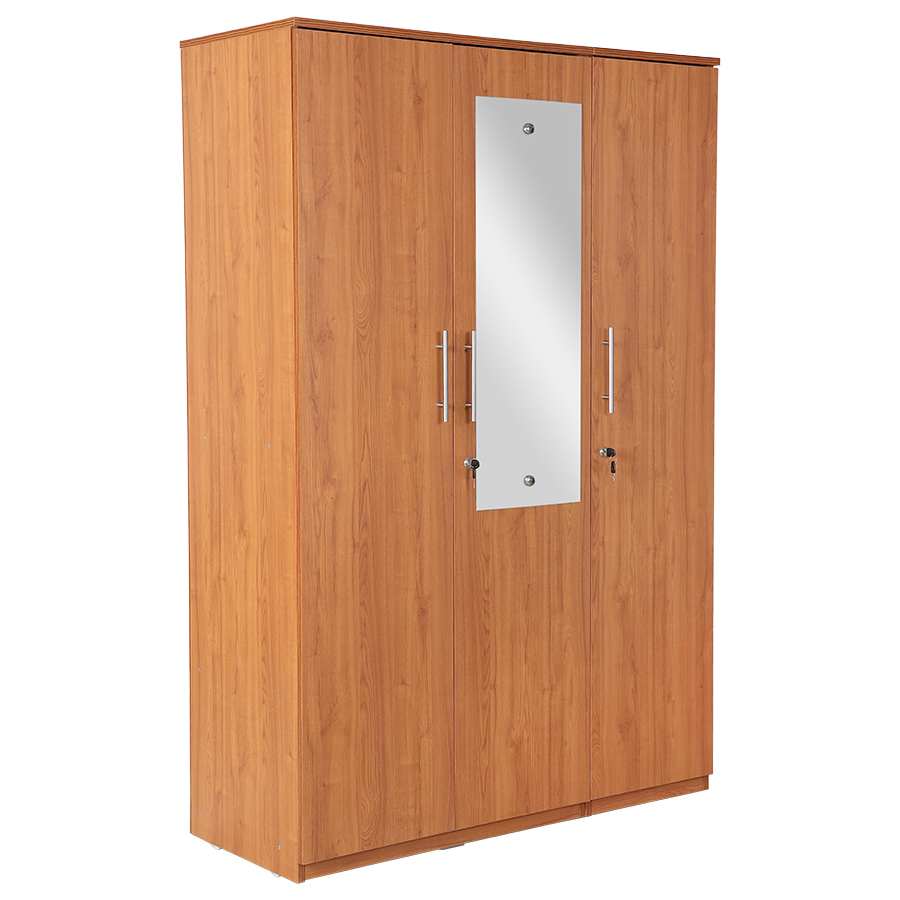 Velora 3 Door Wardrobe (Light Walnut)-2