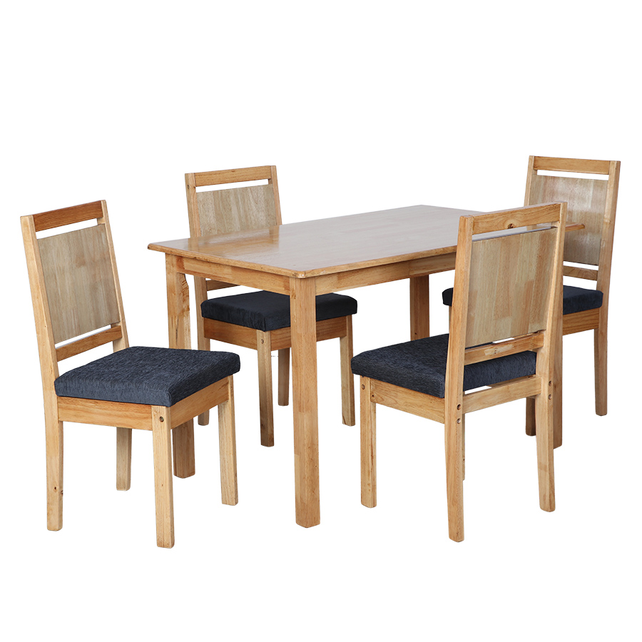 AristoWood Dining Set 4 Seater (Ash Grey)-2