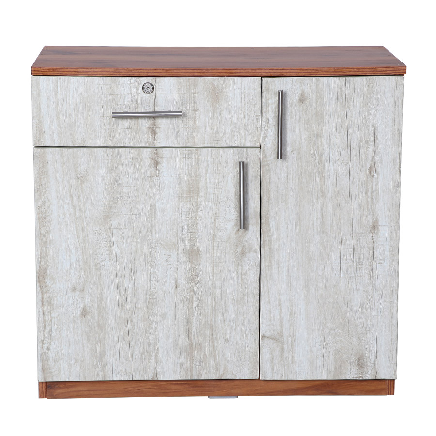 KickCove Shoe Rack (Natural Teak & Russian White)