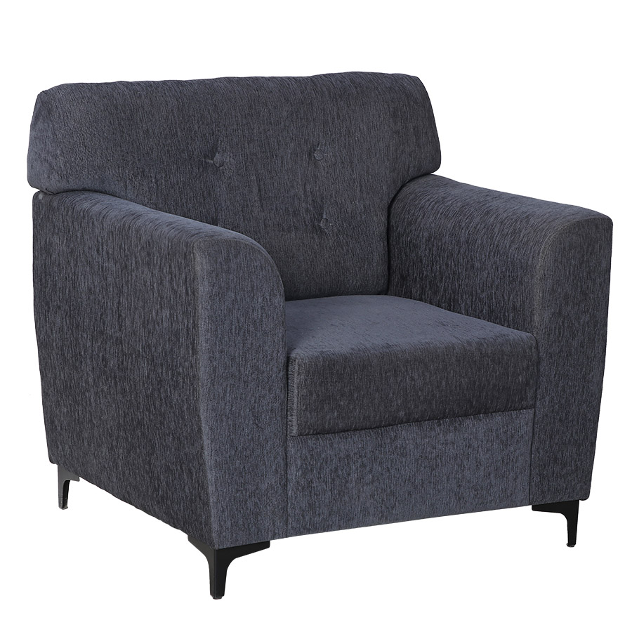 RestNest Fabric Sofa 1 Seater (Ash Grey)-2