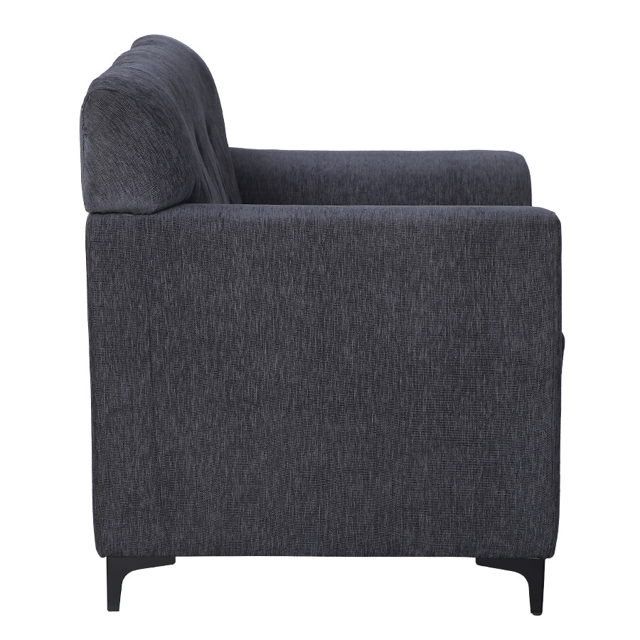 RestNest Fabric Sofa 1 Seater (Ash Grey)-2