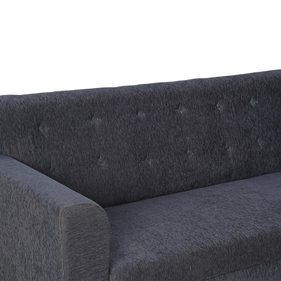 RestNest Fabric Sofa 3 Seater (Ash Grey)-2