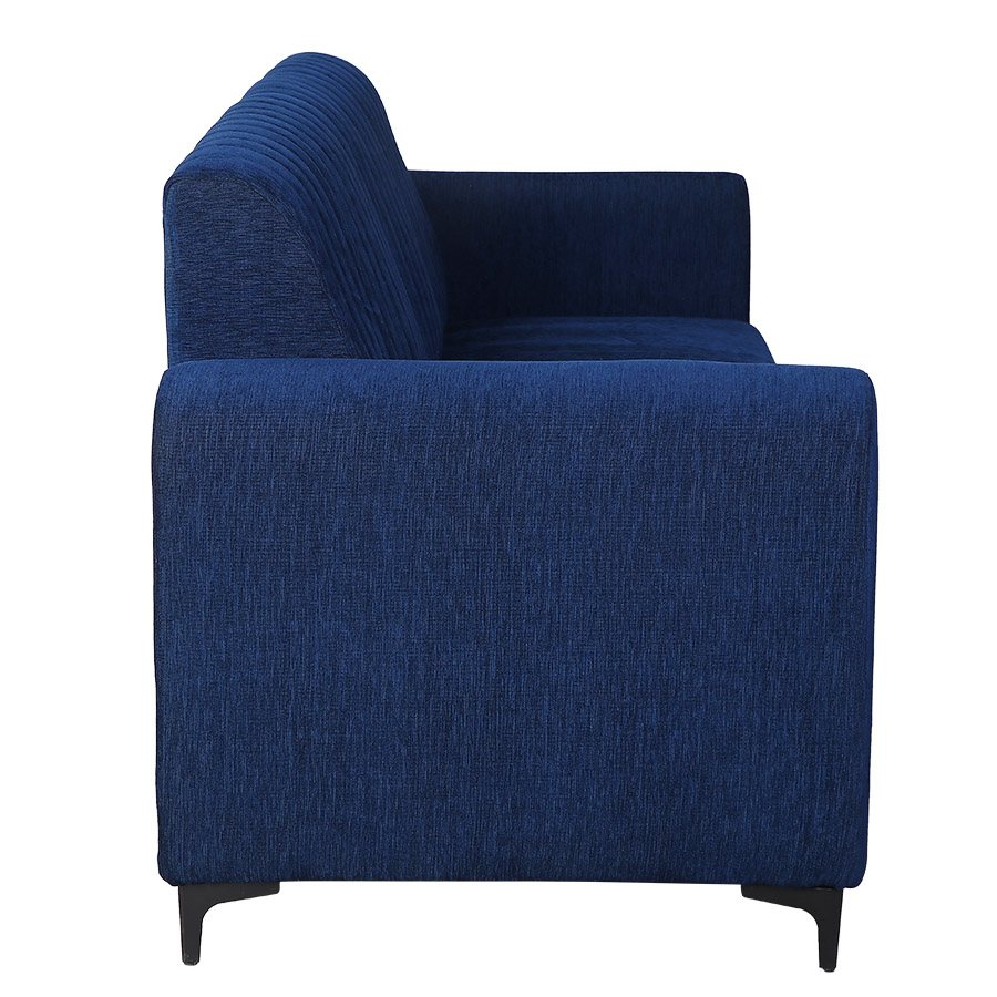 CasaCove Fabric Sofa 3 Seater (Navy Blue)-2