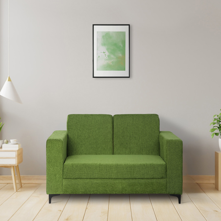 CloudCouch Fabric Sofa 2 Seater (Green)